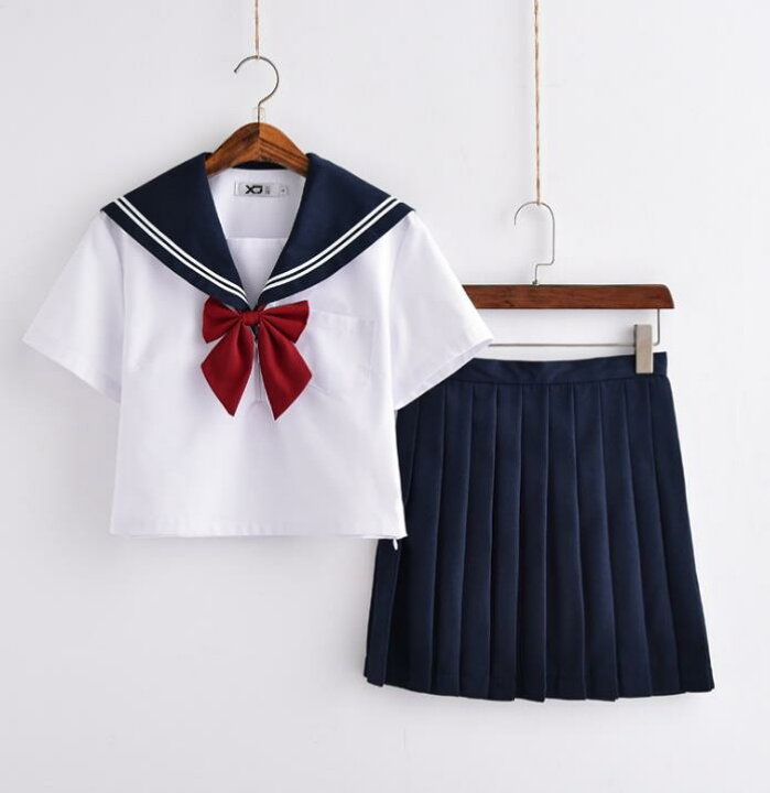 楽天市場】3点セット/S/M/L/XL/セーラー服/短袖/制服/学生  