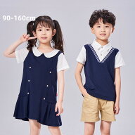 新入荷 90-160/欧米風/女の子/短袖/スカート/男の子/スーツ/ フォーマル　子供　ジュニア 制服　七五三 …