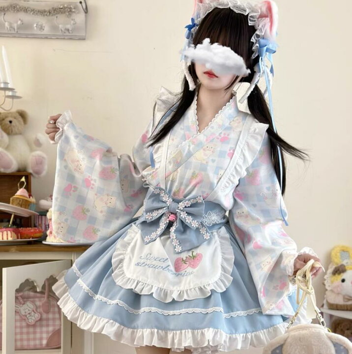 楽天市場】LOLITA ロリータ 4点セット/ 猫爪 浴衣 和風 ゴスロリ 