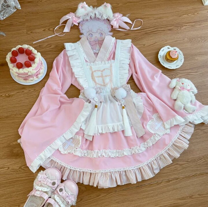 楽天市場】LOLITA ロリータ 4点セット/浴衣 和風 ゴスロリ コスプレ 
