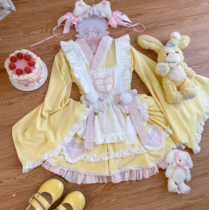 楽天市場】LOLITA ロリータ 4点セット/浴衣 和風 ゴスロリ コスプレ 