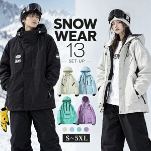 「2点購入でさらに5％off」スノーボードウェア レディース 上下セット 13パタン スキーウェア メンズ 男女兼用 大