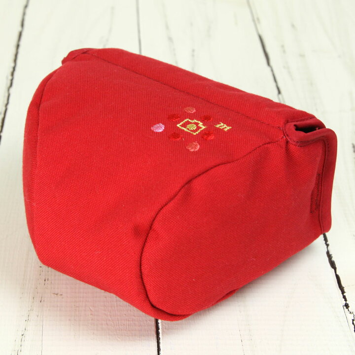 楽天市場 カメラケース Camera Case カメラカバー Mi Na ミーナ おしゃれ かわいい 女子 一眼レフ ミラーレス カメラのお洋服 ミニ レッド 帆布 Needlework 刺繍 シリーズ ミーナ