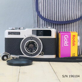 【整備済】【保証付 】　キヤノン　Canon demi EE28 S/N 196104（ケース・フイルム付セット）　中古カメラ　フィルムカメラ　フイルムカメラ　【中古】