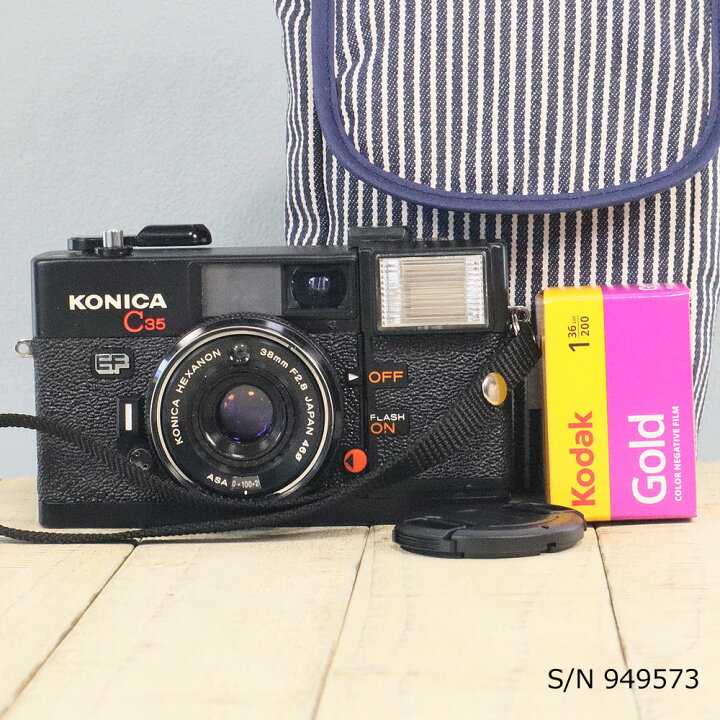 楽天市場】【整備済】【保証付 】 コニカ KONICA C35 EF S/N 949573 