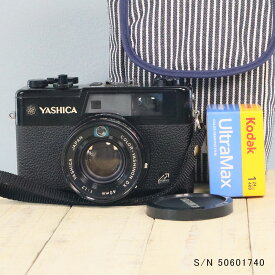 【整備済】【保証付 】　ヤシカ　YASHICA ELECTRO 35GX　S/N 50601740（ケース・フイルム付セット）　フィルムカメラ　フイルムカメラ　【中古】