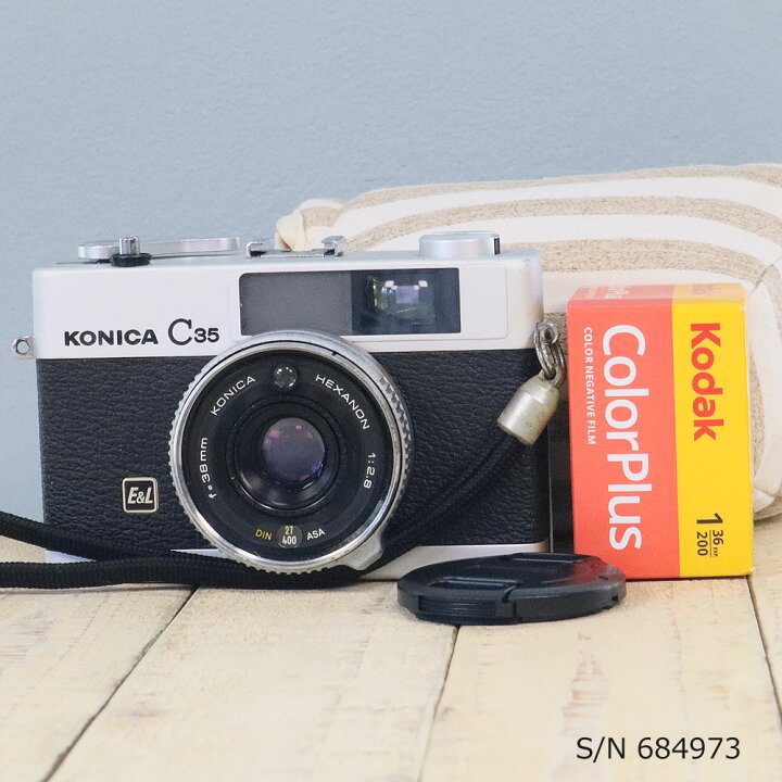 楽天市場】【整備済】【保証付 】 コニカ KONICA C35 E&L S/N 684973  