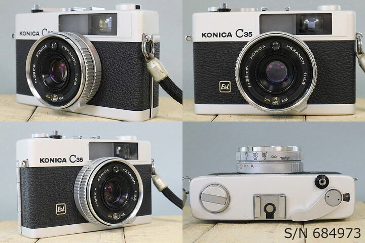 楽天市場】【整備済】【保証付 】 コニカ KONICA C35 E&L S/N 684973  