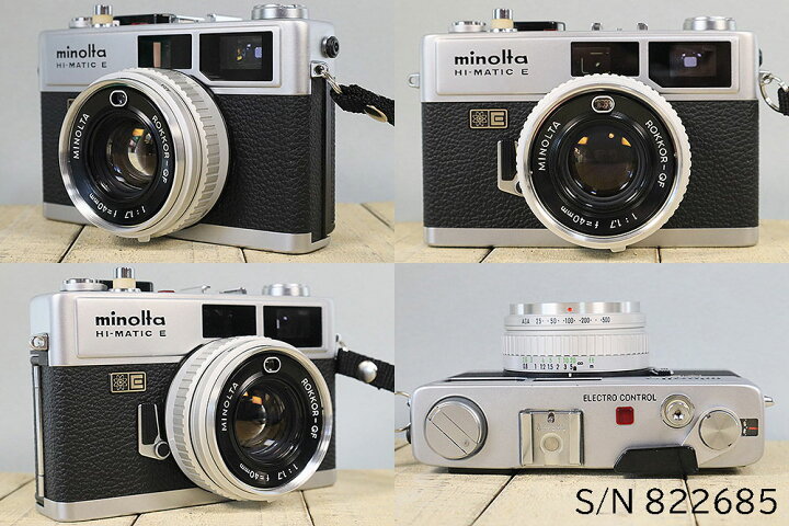 楽天市場】【整備済】【保証付 】 minolta HI-MATIC E S/N 822685 