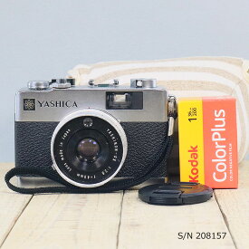 【整備済】【保証付 】　ヤシカ　YASHICA ELECTRO 35MC　S/N 208157（ケース・フイルム付セット）　フィルムカメラ　フイルムカメラ　【中古】