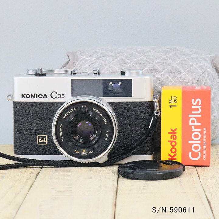 楽天市場】【整備済】【保証付 】 コニカ KONICA C35 E&L S/N 590611 