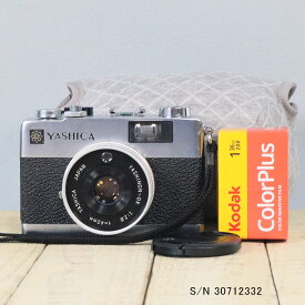 【整備済】【保証付 】　ヤシカ　YASHICA ELECTRO 35MC　S/N 30712332（ケース・フイルム付セット）　フィルムカメラ　フイルムカメラ　【中古】