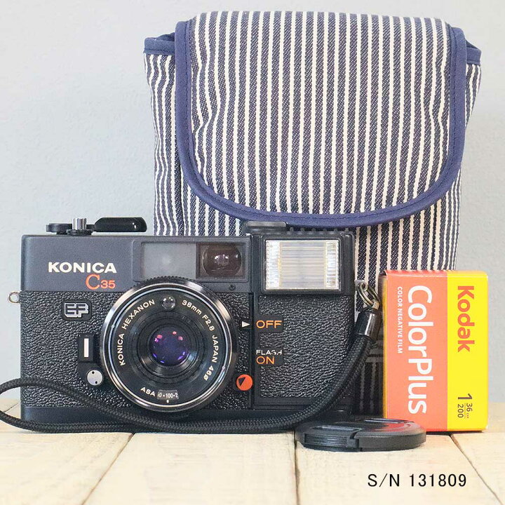 楽天市場】【整備済】【保証付 】 コニカ KONICA C35 EF S/N 131809 