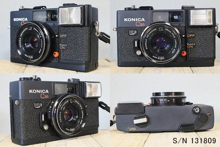 楽天市場】【整備済】【保証付 】 コニカ KONICA C35 EF S/N 131809 