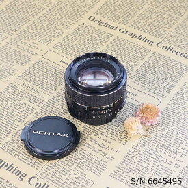 【保証付 】【中古】　オールドレンズ　ペンタックス PENTAX SMC TAKUMAR 50mm F1.4 M42マウント S/N 6645495　(ポーチ付)