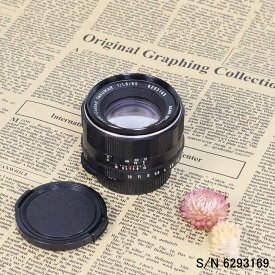 【保証付 】【中古】　オールドレンズ　ペンタックス PENTAX Super-Multi-Coated TAKUMAR 55mm F1.8 M42マウント S/N 6293169　(ポーチ付)