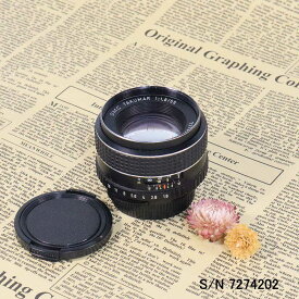 【保証付 】【中古】　オールドレンズ　ペンタックス PENTAX SMC TAKUMAR 55mm F1.8 S/N 7274202　(ポーチ付)