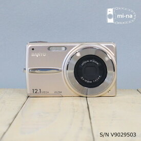 【中古】[作動確認済　返品保証] 　SANYO DSC-X1250 S/N V9029503　デジタルカメラ CCDカメラ オールドデジカメ オールドコンデジ