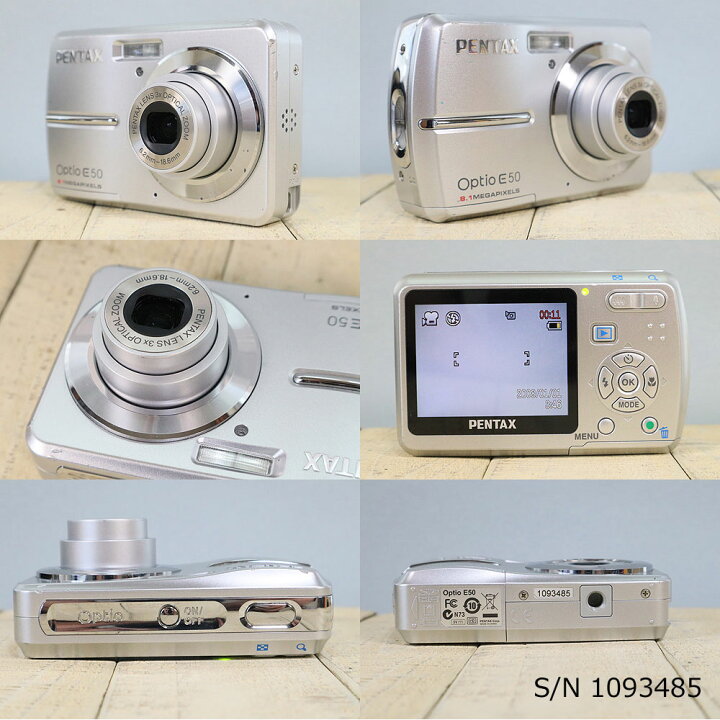 楽天市場】【中古】[作動確認済 返品保証] PENTAX Optio E50 S/N 