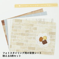 フォトスタイリング用の背景シート　映える5柄セット　背景紙　A3よりちょっと大きい縦33cm×横44cm　イ…