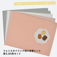 フォトスタイリング用の背景シート 使える5色セット 背景紙　A3よりちょっと大きい縦33cm×横44cm　イン…