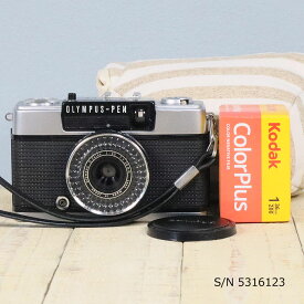 【整備済】【保証付 】　オリンパス　OLYMPUS PEN EE-3　S/N 5316123（ケース・フイルム付セット）　フィルムカメラ　フイルムカメラ　【中古】