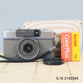 【整備済】【保証付 】　オリンパス　OLYMPUS PEN EE-2　S/N 2142584（ケース・フイルム付セット）　フィルムカメラ　フイルムカメラ　【中古】