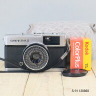 【整備済】【保証付 】 オリンパス　OLYMPUS TRIP 35　S/N 138868（ケース・フイルム付セット）　フィル…
