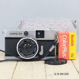 【整備済】【保証付 】　オリンパス　OLYMPUS PEN EED　S/N 961229（ケース・フイルム付セット）　フィルムカメラ　フイルムカメラ　【中古】