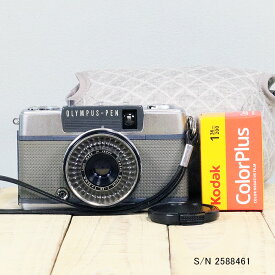 【整備済】【保証付 】　オリンパス　OLYMPUS PEN EES-2　S/N 2588461（ケース・フイルム付セット）　フィルムカメラ　フイルムカメラ　【中古】