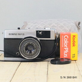 【整備済】【保証付】　オリンパス　OLYMPUS TRIP 35　S/N 3661841（ケース・フイルム付セット）　フィルムカメラ　フイルムカメラ　【中古】