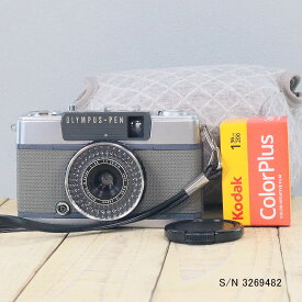 【整備済】【保証付 】　オリンパス　OLYMPUS PEN EE-2　S/N 3269482（ケース・フイルム付セット）　フィルムカメラ　フイルムカメラ　【中古】