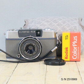【整備済】【保証付 】　オリンパス　OLYMPUS PEN EES-2　S/N 2510969（ケース・フイルム付セット）　フィルムカメラ　フイルムカメラ　【中古】