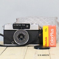 【整備済】【保証付 】　オリンパス　OLYMPUS PEN EE-3　S/N 4495376（ケース・フイルム付セット）　フィ…