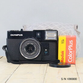 【整備済】【保証付 】　オリンパス　OLYMPUS PEN EF　S/N 1090800（ケース・フイルム付セット）　フィルムカメラ　フイルムカメラ　【中古】