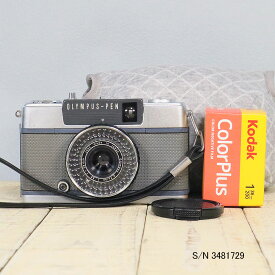 【整備済】【保証付 】　オリンパス　OLYMPUS PEN EE-2　S/N 3481729（ケース・フイルム付セット）　フィルムカメラ　フイルムカメラ　【中古】