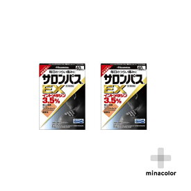 【第2類医薬品】サロンパスEX 40枚 ×2個 インドメタシン配合 微香タイプ
