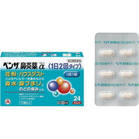 【指定第2類医薬品】ベンザ鼻炎薬α＜1日2回タイプ＞ 24錠