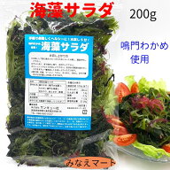 【お買い物マラソン 半額セール お一人様1袋限り】海藻サラダ 【塩蔵 200g】 漁師自慢！ 鳴門わかめ使用…
