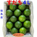 【クール便 送料無料】すだち【4L 秀品 1kg箱】 大玉約25玉 徳島産 産地直送すだち皮　スダチチン　すだち酢/ すだち果汁/柑橘/スダチ【北海道,沖縄は＋900円送料 2個で送料無料】