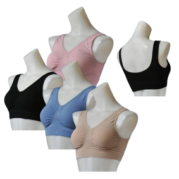 楽天市場 成型パーフェクトリラックスブラ パッド入りハーフトップ Platinumbeauty M L Ll 3l ノンワイヤーブラ ナイトブラ アトリエミツコ