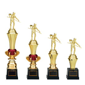 表彰トロフィー T1053 樹脂製 赤 【化粧箱入り】【レーザー彫刻名入れ無料】 南九州トロフィー