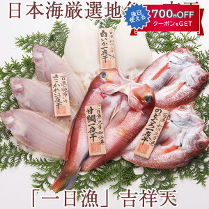 【24日23時59分まで!対象商品5%OFF★ご新規様クーポン】お歳暮 日本海厳選地魚一夜干「一日漁」吉祥天(きっしょうてん) 甘鯛・のどぐろ・白いか(またはするめいか)・かれい 国産 島