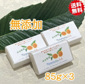 【送料無料】みなみちたフルーツソープ（85グラム×3個）無添加石鹸 無添加 せっけん フルーツ 石鹸 ビワ エキス びわ エキス 枇杷エキス フルーツエキス びわの葉エキス ビワの葉エキス 固形石鹸 固形せっけん 固形 石けん 固形ソープ 保湿 ギフト みなみちたフルーツ