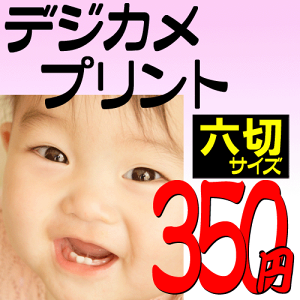 デジカメプリント 六切りサイズプロ仕上げ 6P 六つ切りサイズ