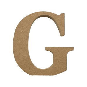 アルファベット & 数字 オブジェ 【G】 木製 MDF イニシャル アルファベットレター インテリア ベース材 DIY イニシャルオブジェ ウエルカムオブジェ ベース材 DIY