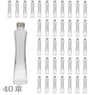 ハーバリウム 瓶 くびれ 200ml 40本セット 業務用 キャップ付き 横浜ハーバリウム弐番店