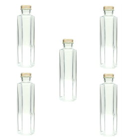 ハーバリウム 瓶 六角 150ml 5本セット キャップ付き 横浜ハーバリウム弐番店
