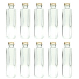 ハーバリウム 瓶 六角 150ml 10本セット キャップ付き 横浜ハーバリウム弐番店