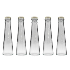 ハーバリウム 瓶 テーパー 120ml 5本セット キャップ付き 横浜ハーバリウム弐番店
